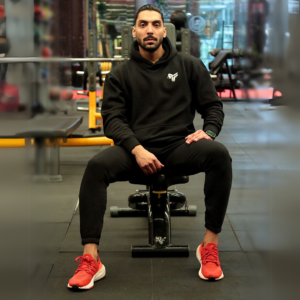 Premium Hooded Sweatshirt – 100% Cotton | 320g Fleece | Black - Image 4