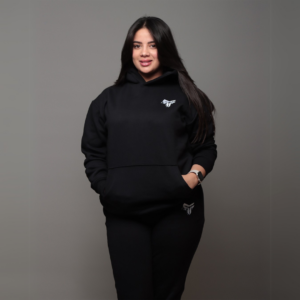 Premium Hooded Sweatshirt – 100% Cotton | 320g Fleece | Black