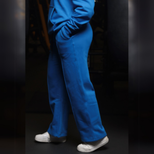 Premium Hooded Sweatshirt – 100% Cotton | 320g Fleece | Bleu - Image 6