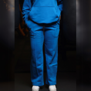 Premium Hooded Sweatshirt – 100% Cotton | 320g Fleece | Bleu - Image 5