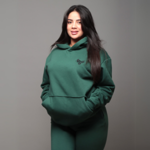 Premium Hooded Sweatshirt – 100% Cotton | 320g Fleece | Green